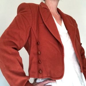 Mondi Cashmere Military Cropped Jacket